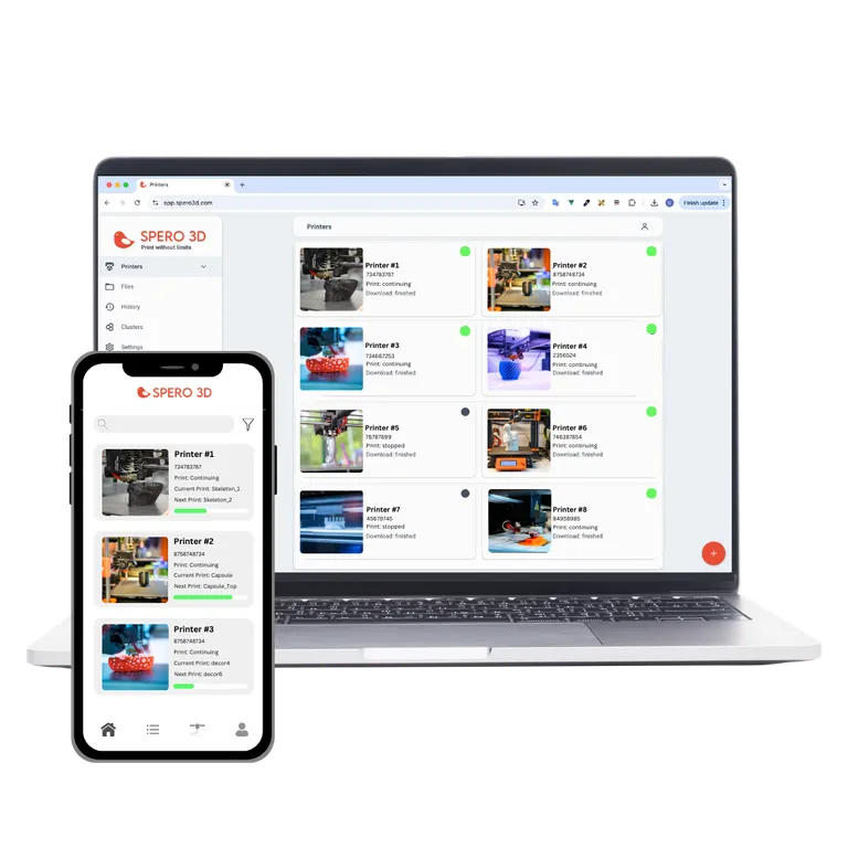 One Platform to manage all your 3D printers
